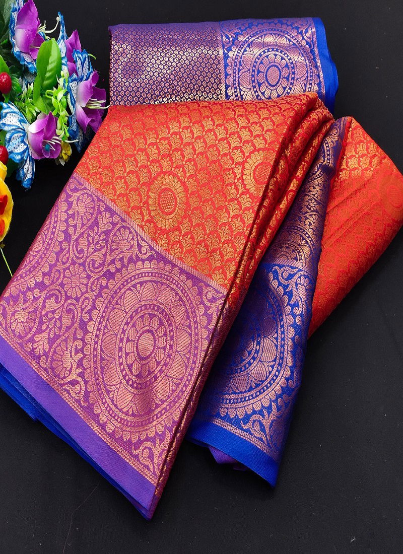 Kanjivaram 02 Fancy Wear Designer Wholesale Non Catalog Saree Catalog
